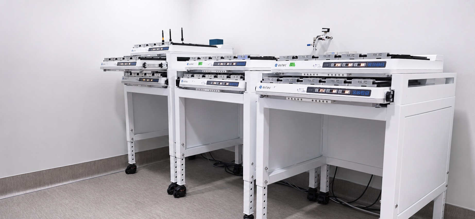 Individual Astec IVF incubators at New Direction Fertility Centers